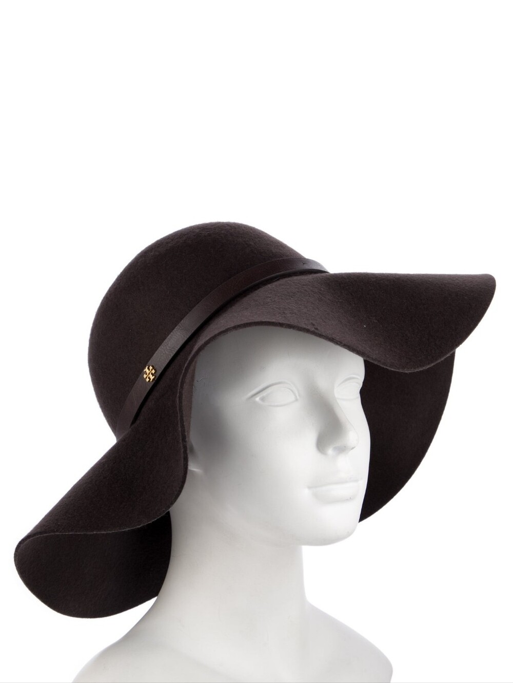 Tory Burch Women's Wide Brim Floppy Hat - Dark Brown - New With Tags